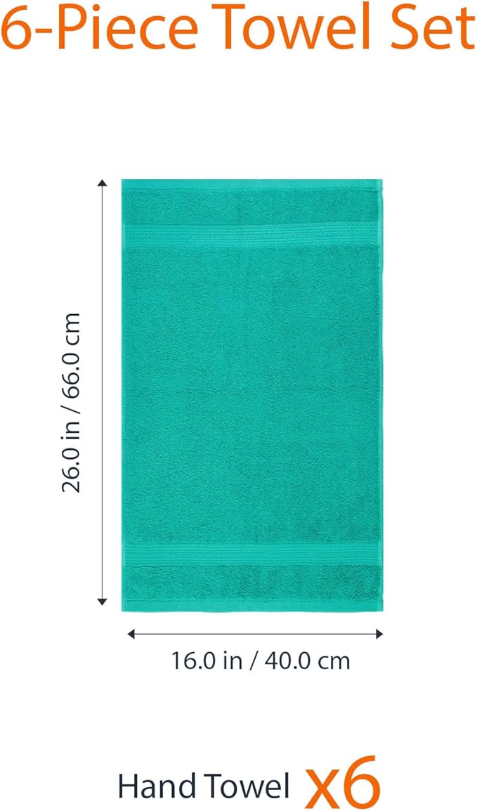 Amazon Basics Fade-Resistant 100% Cotton Hand Towels - Image 5