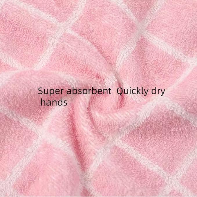 2 Pcs Kitchen Cotton Classical Striped Towel Absorbent Towel Hanging Towels - Image 4