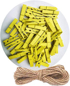 DurReus Sturdy Clothes Pegs Clamps Diy Craft Mini Colored Wood Clothespins Clip by Unknown
