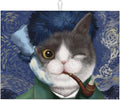 Funny Cat Dish Drying Mat for Kitchen Counter Decor 18x24 Inch Floral Absorbent by Ovitssrk