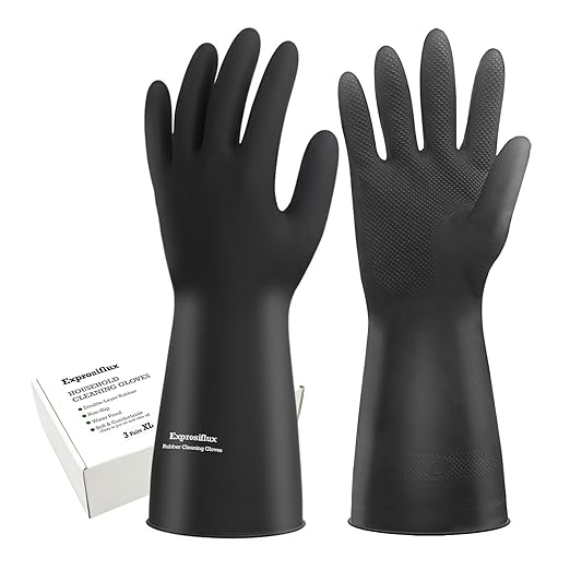Heavy-Duty Thick Rubber Cleaning Gloves by Exprosiflux