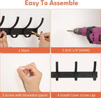 Coat Rack Wall Mount, Coat Hook Wall Mount, Wall Hooks - Image 5