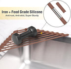Tomorotec Compact Silicone-Coated Triangle Dish Drying Rack - Image 3