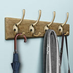 IBosins 32 Pack Antique Brass Coat Hooks Wall Mounted - Image 6