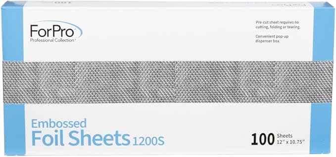 ForPro Professional Collection Embossed Foil Sheets 1200S, Aluminum Foil - Image 2