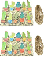 HAHIYO Cactus Painted Mini Wooden Clothespin Clip by HAHIYO