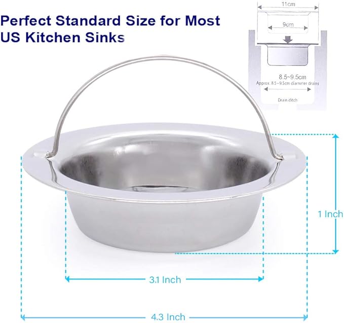 2 Pack Upgrade Kitchen Sink Strainer - Image 3