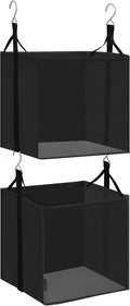 STORAGE MANIAC 2-Shelf Hanging Closet Organizer, Cloth Hanging Closet Shelf by STORAGEMANIAC