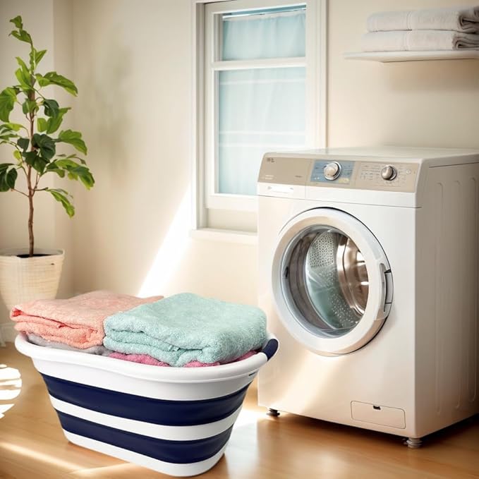 SAMMART 40L Set of 2 Collapsible Plastic Laundry Hamper - Image 8