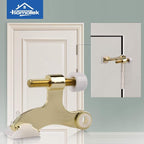 HOMOTEK 6 Pack Hinge Pin Bright Brass Door Stopper, Adjustable Deluxe Heavy - Image 6