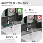 Kitchen Sink Splash Guard，Black and green gold marble Faucet Mat Sink - Image 6