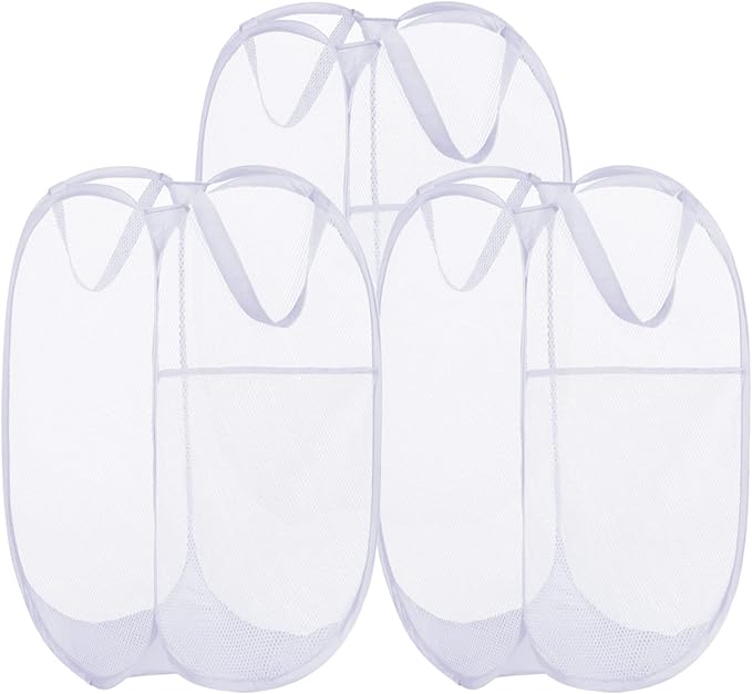 BATTOO Deluxe Strong Mesh Pop up Laundry Hamper Basket by BATTOO