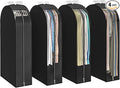 Black Garment Bags for Hanging Clothes 4 Packs, 10“ Gusseted and 43" Clothes by Unknown