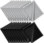 Microfiber Cleaning Cloths 20 Pack in Individual Vinyl Pouch, CKANDAY Glasses by CKANDAY