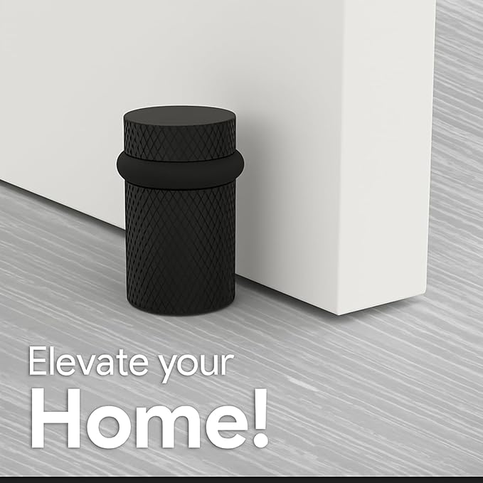 Mega Handles Knurled Floor Door Stopper, Quickly Installed Wall Protector - Image 7