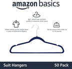 Amazon Basics Slim Velvet Non-Slip Space Saving Suit Clothes Hangers - Image 2
