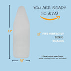 SAVUK Ironing Board Cover and Pad Standard Size Silicone Coated 4 Layers - Image 6