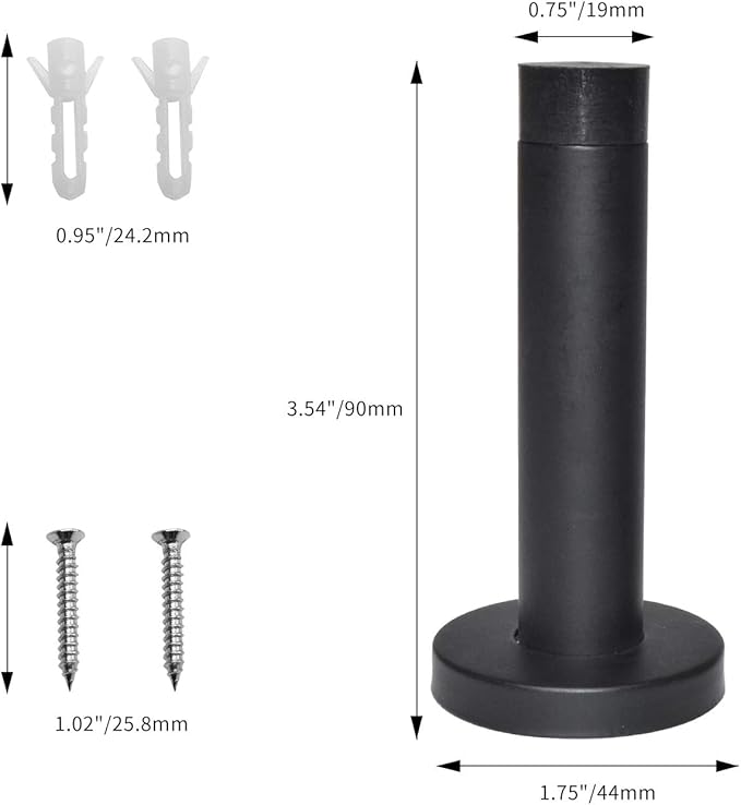 DOKU 10Pcs Door Stop, 3.5 Inch Heavy Duty 304 Stainless Steel Door Stopper - Image 6