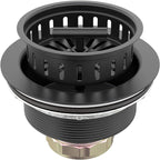 BOTEMY B9171 Black Kitchen Sink Drain Kit 3 1/2 Strainer by BOTEMY