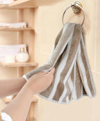 KinHwa Microfiber Hand Towels for Bathroom Soft and Absorbent Face Towels Brown - Image 6