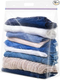 5 Gallon Zipper Bags with Handle and Bottom, Heavy Duty Clear Handy Plastic by YourReliablePartner