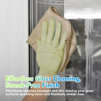 HOMEXCEL Brown Microfiber Cleaning Cloth 20 Pack 11.5 x 11.5 inch Microfiber - Image 3