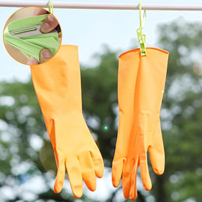 Alimat PluS 3 Pack Reusable Cleaning Gloves Latex Free, Dishwashing Rubber - Image 7