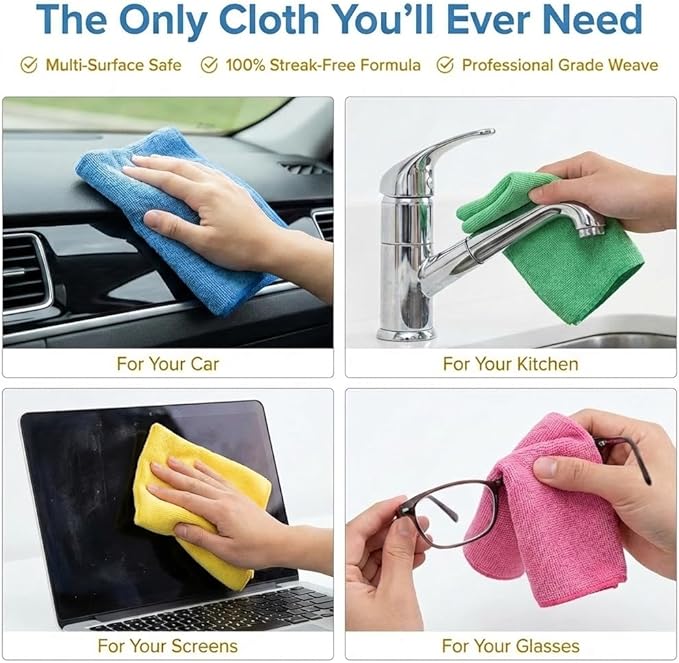 Microfiber Cleaning Cloth 12 Pack - Image 4