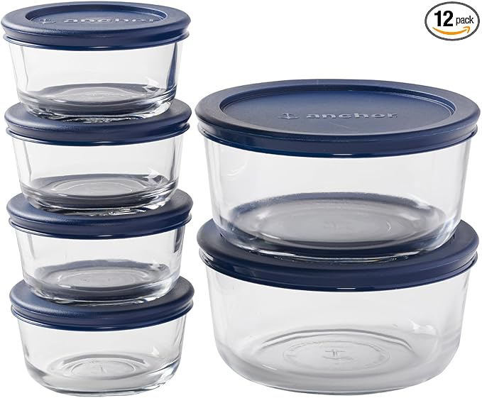 Anchor Hocking 12 Piece Glass Storage Containers by AnchorHocking