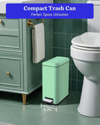Bathroom Trash Can, 1.3 Gallon Small Trash Can - Image 2
