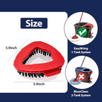 Spin Mop Scrub Brush Head, Hard Bristle Cleaning Scrubber Mop Head - Image 2
