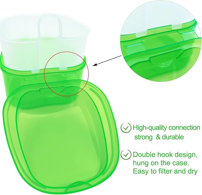 Keedolla Denture Cups for Soaking Dentures, Denture Cleaning Case Retainer - Image 6