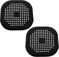 2 Pack 5.5 Inch / 140mm Drain Hair Catcher, Silicone Sink Drain Strainer Square by Seimneire