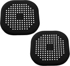 2 Pack 5.5 Inch / 140mm Drain Hair Catcher, Silicone Sink Drain Strainer Square by Seimneire