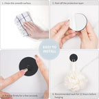 VIS'V Adhesive Hooks, Small Metal Shower Wall Stick on Hooks, Waterproof - Image 6