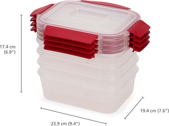 Joseph Joseph Nest Lock 8-piece Plastic BPA Free Food Storage Container Set - Image 5