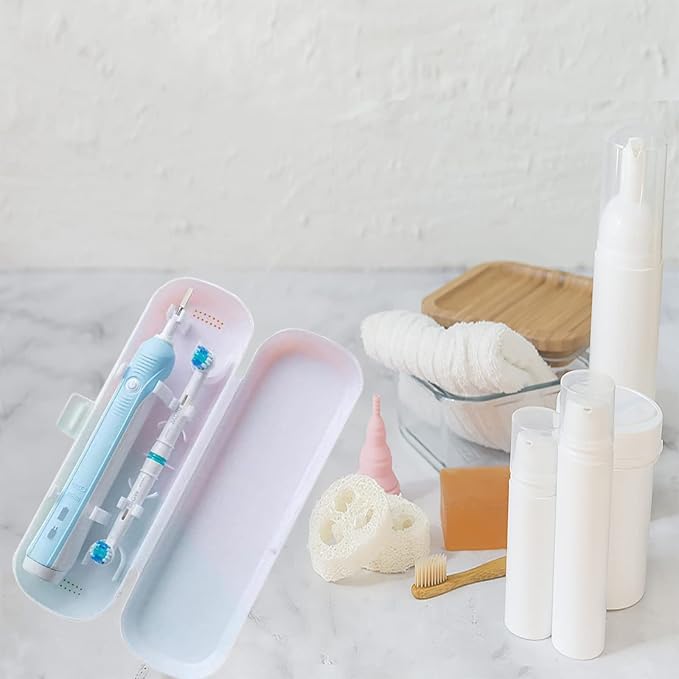 2 Pcs Electric Toothbrush Travel Case, Portable Travel Toothbrush Holder - Image 4