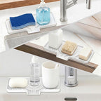 GUUKIN Sponge Holder for Kitchen Sink, 9.8"×4.9" Silicone Dish Drying Mat - Image 6