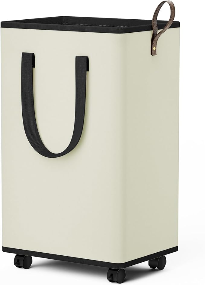 Laundry Basket with Wheels, Collapsible Laundry Baskets, Laundry Hamper with by Unknown