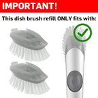 Soap Dispensing Dish Brush Refills, 8 Pack Dish Brush Replacement Head - Image 2