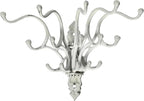 Creative Co-Op Antique Decorative Cast Iron Multi Hook Wall Hanger - Image 6