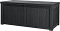 Devoko 120 Gallon Resin Deck Box Waterproof Indoor Outdoor Storage Box Lockable Large Storage Container for Patio Furniture Cushions and Garden Tools by DEVOKO