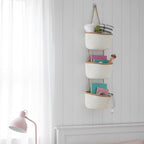 TeoKJ 3-Tier Wall hanging Storage Bags, Over the Door Organizer, Decorative - Image 5