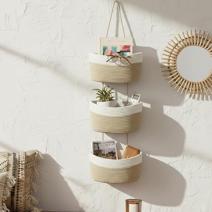 Hanging Wall Basket, Over the Door Hanging Basket - Image 6