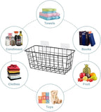 5 Pack Hanging Storage Basket, Bathroom Basket, Household Goods, - Image 2