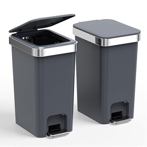 2 Pack Bathroom Garbage Can by accep