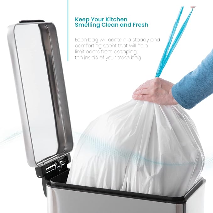 Home Zone Living 12 Gallon Kitchen Trash Bags - Image 4