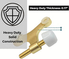 5 Pack Hinge Pin Door Stopper Satin Brass Matte Gold Adjustable Heavy Duty Door - Image 2