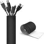 JOTO 2 Pack Cable Management Sleeve, Flexible Cable Sleeve Wrap Cover Wire by JOTO