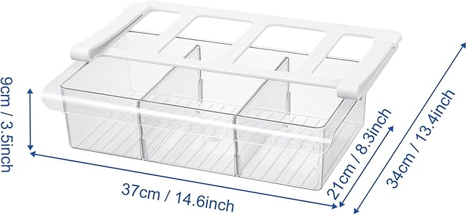 Pull-Out Fridge Drawer Organizer - Image 2